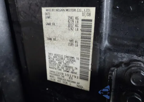 2009 Nissan Altima 2.5 S из США, поврежденный, VIN 1N4AL21E19C101793